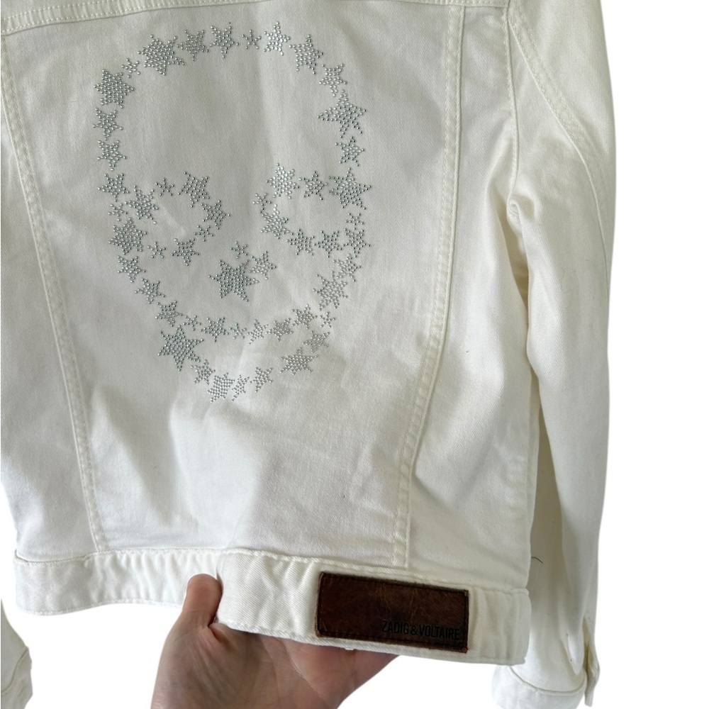 Zadig & Voltaire Kikoy Denim Jacket Skull Stars - Picture 8 of 11